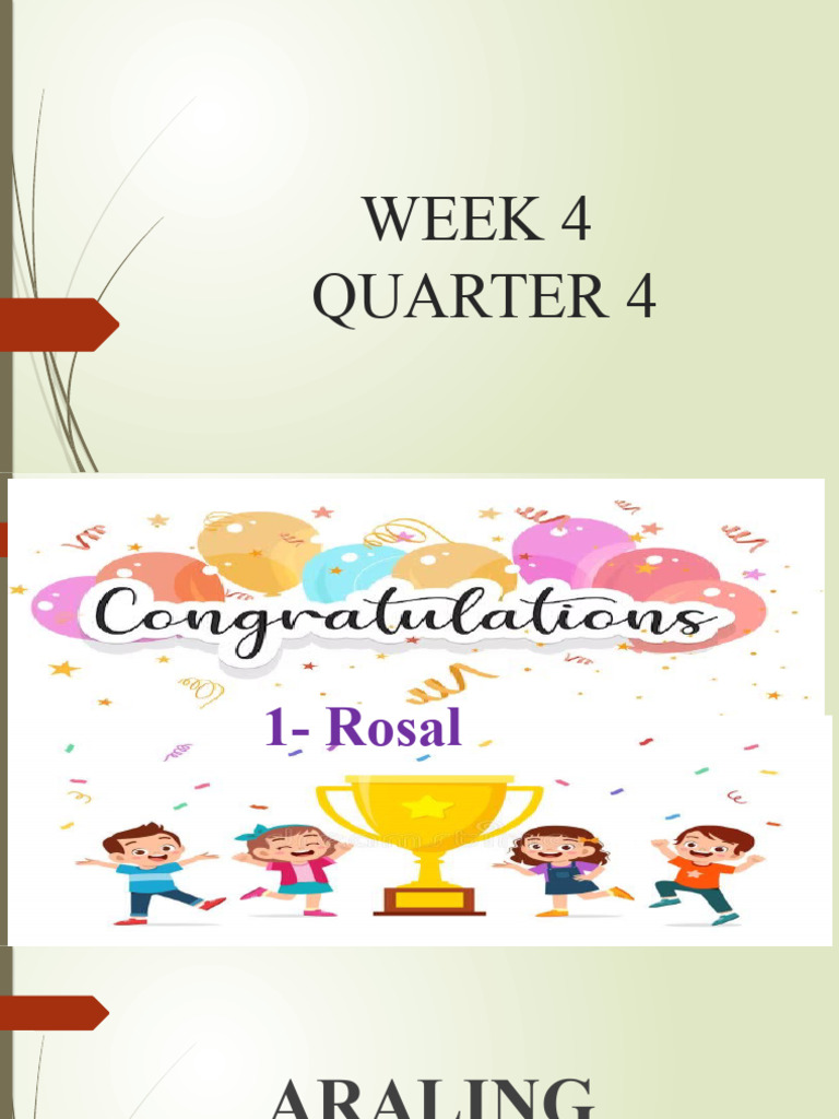 Week 4 Lesson Plans and Activities | PDF | Language Arts & Discipline ...