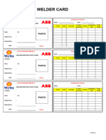 FM-PP-011 - CARD TEST Piping