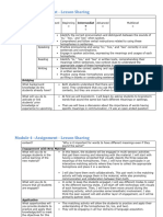 Module 4 - Lesson Plan