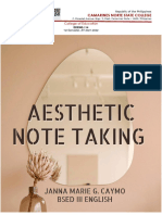 Aesthetic Note-Taking - Caymo, Janna Marie G.