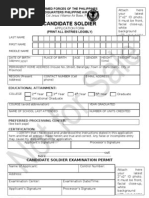 PFT Form As of January 2026 | PDF | Aviation | Military