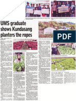 UMS Graduate Shows Kundasang Planters The Ropes