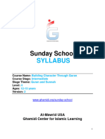 4 Grade Syllabus GCIL Weekend School