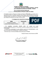 3a Chamada No Cadastro de Reserva Edital No 06 2023 Secties Fapesq PB Processo Seletivo para Professores Do Projeto Limite Do Visivel