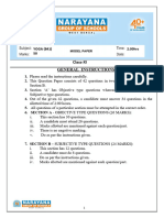 Chemistry - Paper - Annual Exam - Xi - 2024