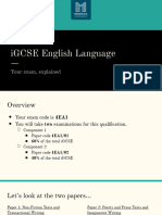 IGCSE English Language Exam Breakdown