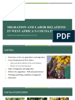Presentation - Migration and Labor in Cocoa Production in West Africa