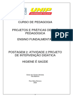 Projeto de Intervenção Pedagógica - Ensino Fundamental