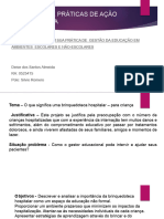 PROJETOS E PRÁTICAS DE AÇÃO DE PEDAGÓGICAS - Painel Ambientes Escolares e Não Escolares