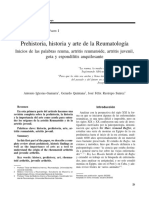 Prehistoria, Historia y Arte de La Reumatología