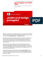 ¿Quién Es El Testigo Protegido - , Por Edhin Campos Barranzuela - LP