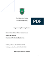 Engineering Training Report Template