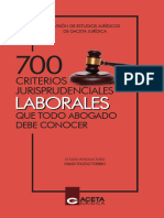 700 Criterios Jurisprudenciales Laborales