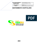 Bio PL 001 Plan de Mantenimiento Hospitalario 2023
