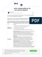 Plano de Aula - Independência Do Brasil (2º Ano Ensino Médio) - Toda Matéria