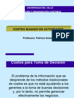 Costeo Basado en Actividades