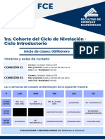 Horarios y Aulas - 1ra Cohorte - Ingreso 2024