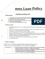Business Loan Policy