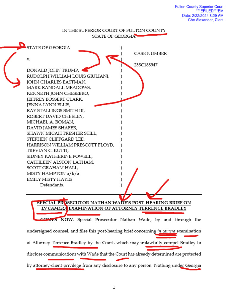 Wade Fights to Silence Terrence Bradley PDF AttorneyClient