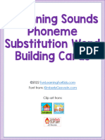 Initial Sounds Phoneme Substitution Cards