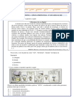 A Literatura Da Era Digital: Avaliação Diagnóstica - Língua Portuguesa - 8º Ano (Sem. 01) 2021