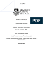 20 - Programa Diseño y Planeamiento Del Curriculum 2023-1