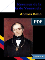 Resumen de La Historia de Venezuela - Andres Bello