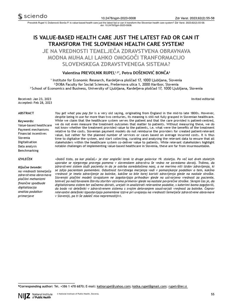 Is ValueBased Health Care Just The Latest Fad or Can It Transform The ...