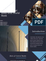 Role of Central Bank With World Bank: Group 1