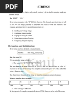 Strings Notes