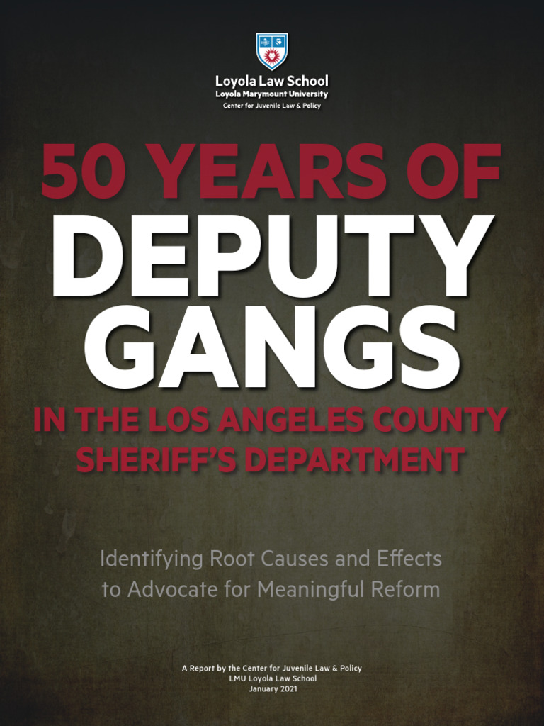 CJLP Report LASD Deputy Gangs 012021 | PDF | Gang | Justice