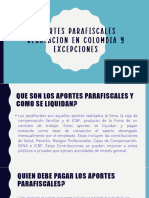 Aportes Parafiscales Regulacion en Colombia y Excepciones
