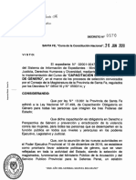 Decreto No: "Cuna de La Constitución Nacional"