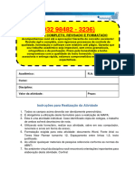 Resolução - (032 98482 - 3236) - M.A.P.A - Unicesumar - Atividade 1 - Administração de Recursos Humanos - 51 - 2024