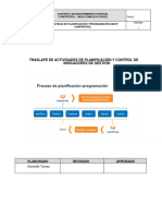 Informe de Salida y Traslape de Actividades