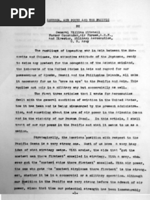 America, Air Power, And the Pacific, 1928
