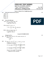 Success Key Test Series: Chapter Test - 8 (MODEL ANSWER)