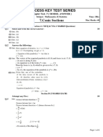 Success Key Test Series: Chapter Test - 7 (MODEL ANSWER)