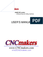CNCmakers 1000M Milling CNC Controller User Manual
