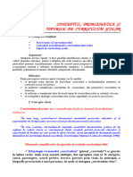 TMC1 - Curriculum Scolar - Concept, Problematica, Tipuri - Sinteza