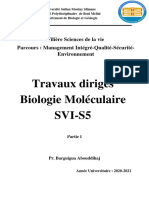 TD N 1 Biologie Moléculaire