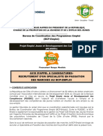 Avis D Appel A Candidature SPM Final PDF