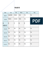 Colegio Adelinda Seijas Horario de Clase de 3ro de Primaria