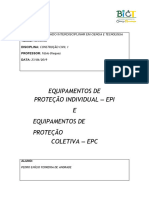 Trabalho de EPI e EPC.