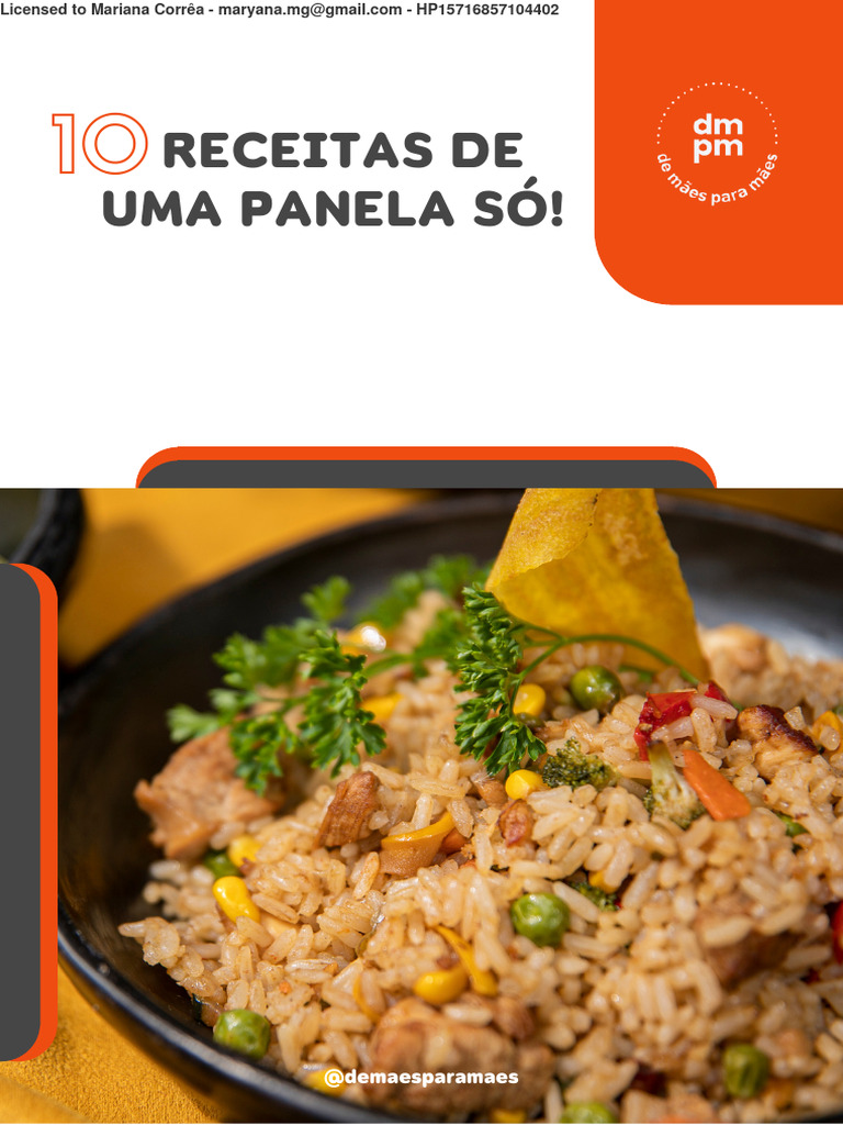 Bônus - 10 RECEITAS DE UMA PANELA SÓ! | PDF | Queijo | Caldo