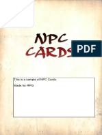 NPC Cards