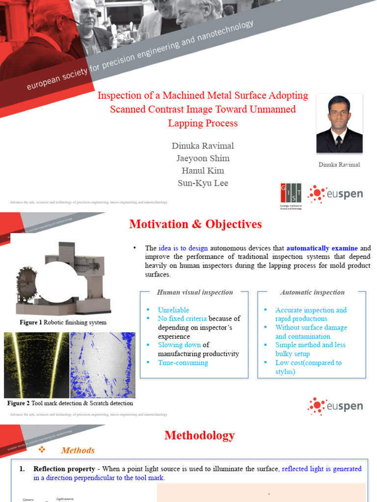 Inspection of A Machined Metal Surface Adopting Scanned Contrast Image ...