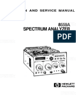 HP8559A Operating An Service Manual