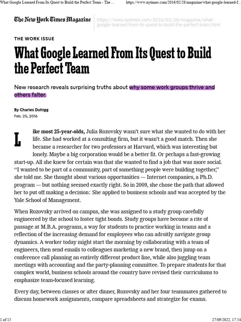 Insights on Building Effective Teams | PDF | Empathy | Leadership