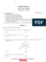 Math Sample Paper